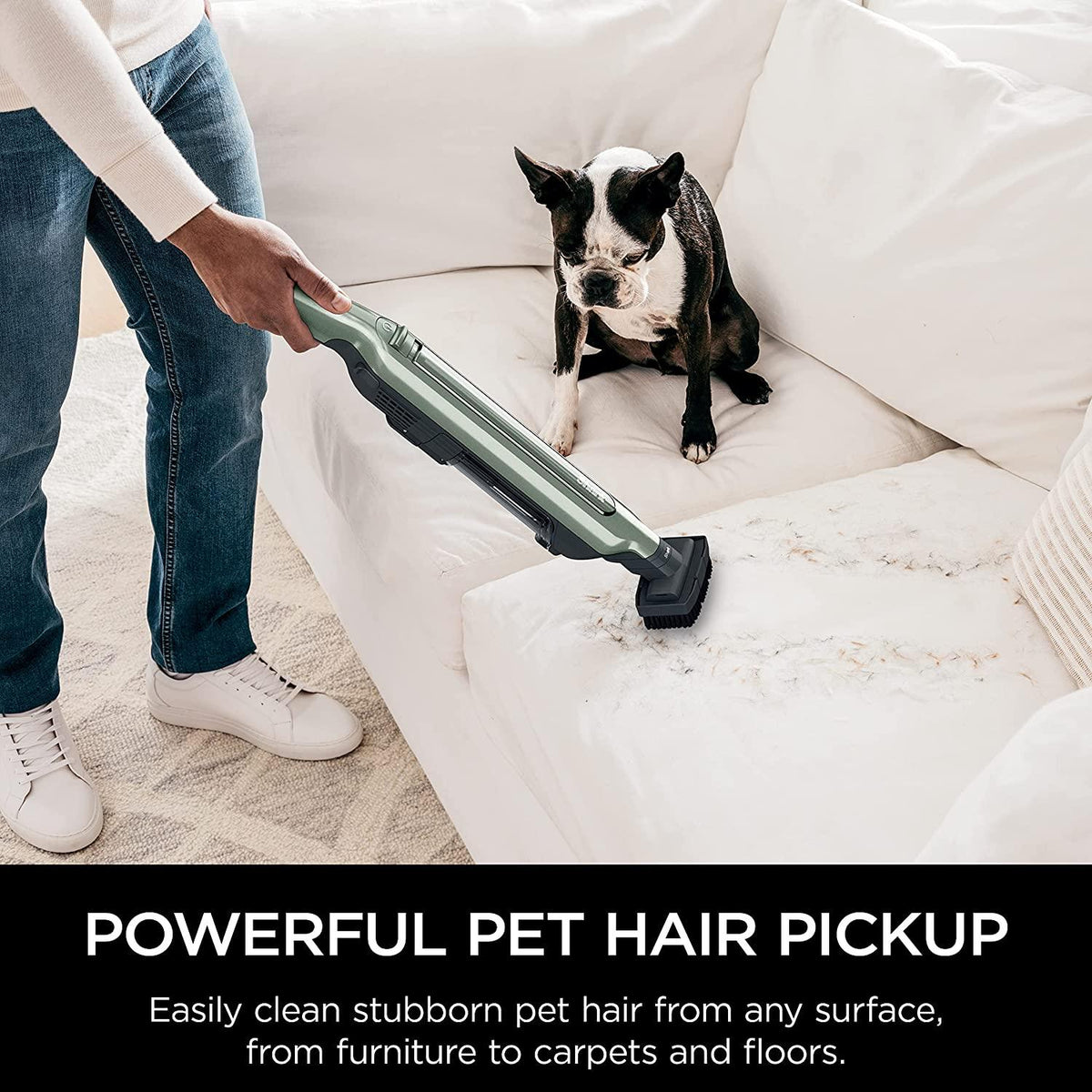 Shark WS632GNBRN WANDVAC System Ultra-Lightweight Powerful Cordless Stick Vacuum with Boost Mode, Charging Dock, Green