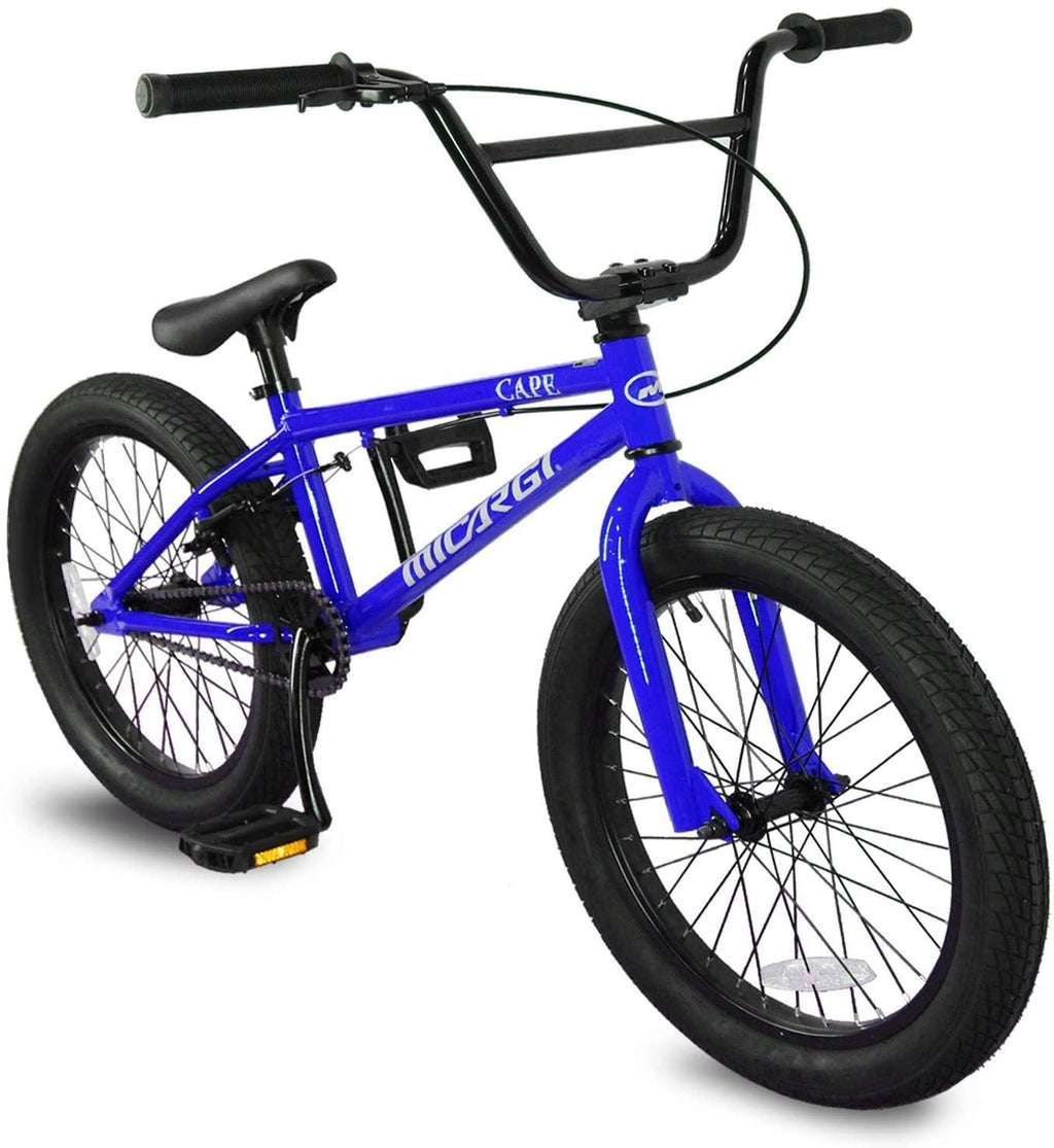 Micargi Maze Cape Sidewalk BMX Bike, 20-inch Wheels, Hi-Ten Steel Frame, Micro Drive 25x9T BMX Gearing