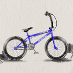 Micargi Maze Cape Sidewalk BMX Bike, 20-inch Wheels, Hi-Ten Steel Frame, Micro Drive 25x9T BMX Gearing