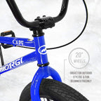 Micargi Maze Cape Sidewalk BMX Bike, 20-inch Wheels, Hi-Ten Steel Frame, Micro Drive 25x9T BMX Gearing