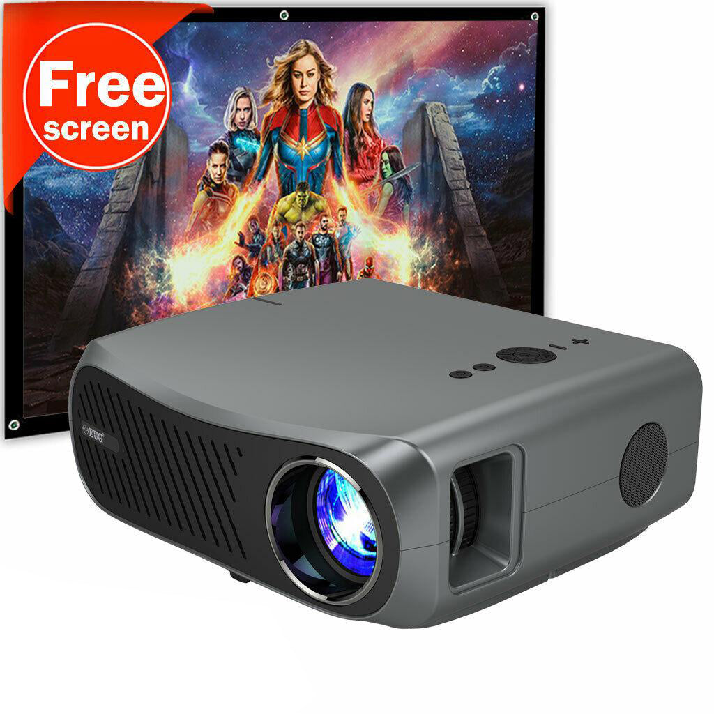 eug native 1080p projector home cinema proyector movie halloween tv free screen