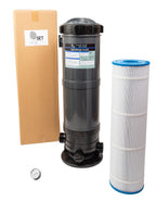 cartridge filter system with pressure gauge for swimming pools 120sf