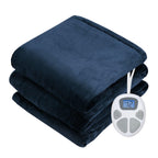 62" x 84" Flannel Heated Blanket Electric Throw w/10 Heating Levels