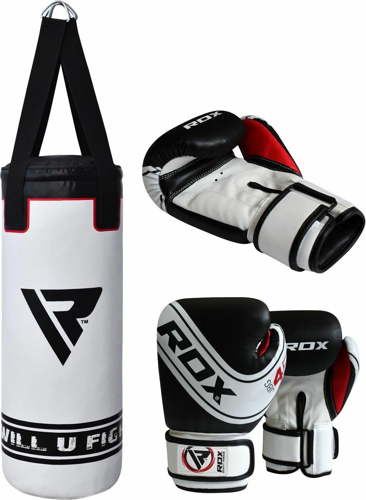 RDX Kids Heavy Boxing 2FT Punching Bag Set FILLED Training Gloves Kickboxing US