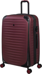 Lineal 32" Hardside Checked 8 Wheel Expandable Spinner, Red