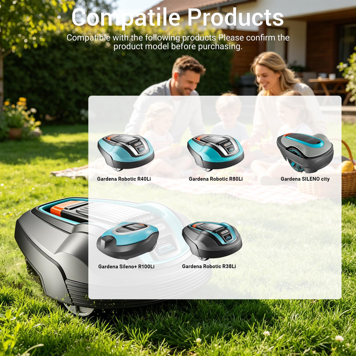 10Ft Robotic Lawn Mowers Charging Cable Compatible with  SILENO City,R38Li,R40Li,R45Li,R50Li,R70Li,R75Li,R80 Li-Power Cord for  320,330X,305,105,310,315,315X,315X