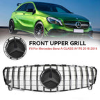 2016-2023 Benz A-CLASS W176 Front Bumper Grille GTR Style Grill Generic