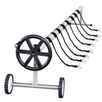 21ft stainless steel extra long inground solar cover swimming pool cover reel