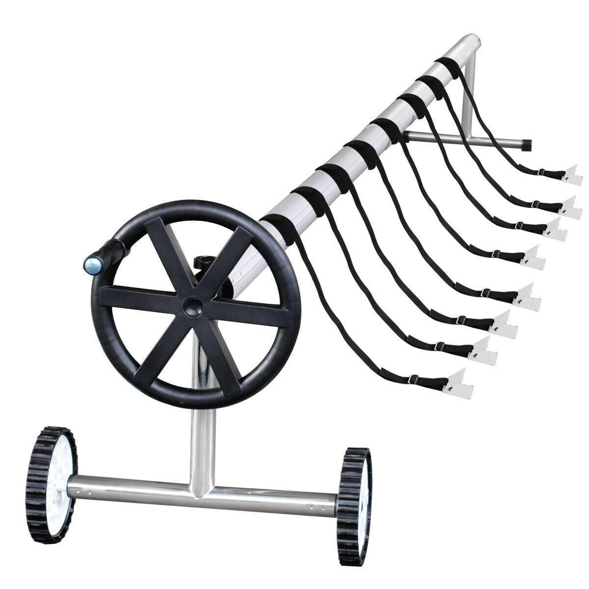 21ft stainless steel extra long inground solar cover swimming pool cover reel