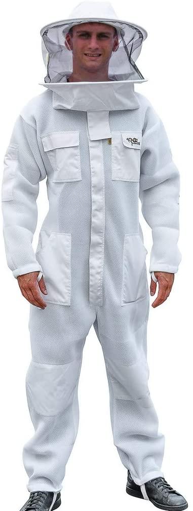 oz armour beekeeping suit ventilated air mesh with fencing &amp; round brim hat