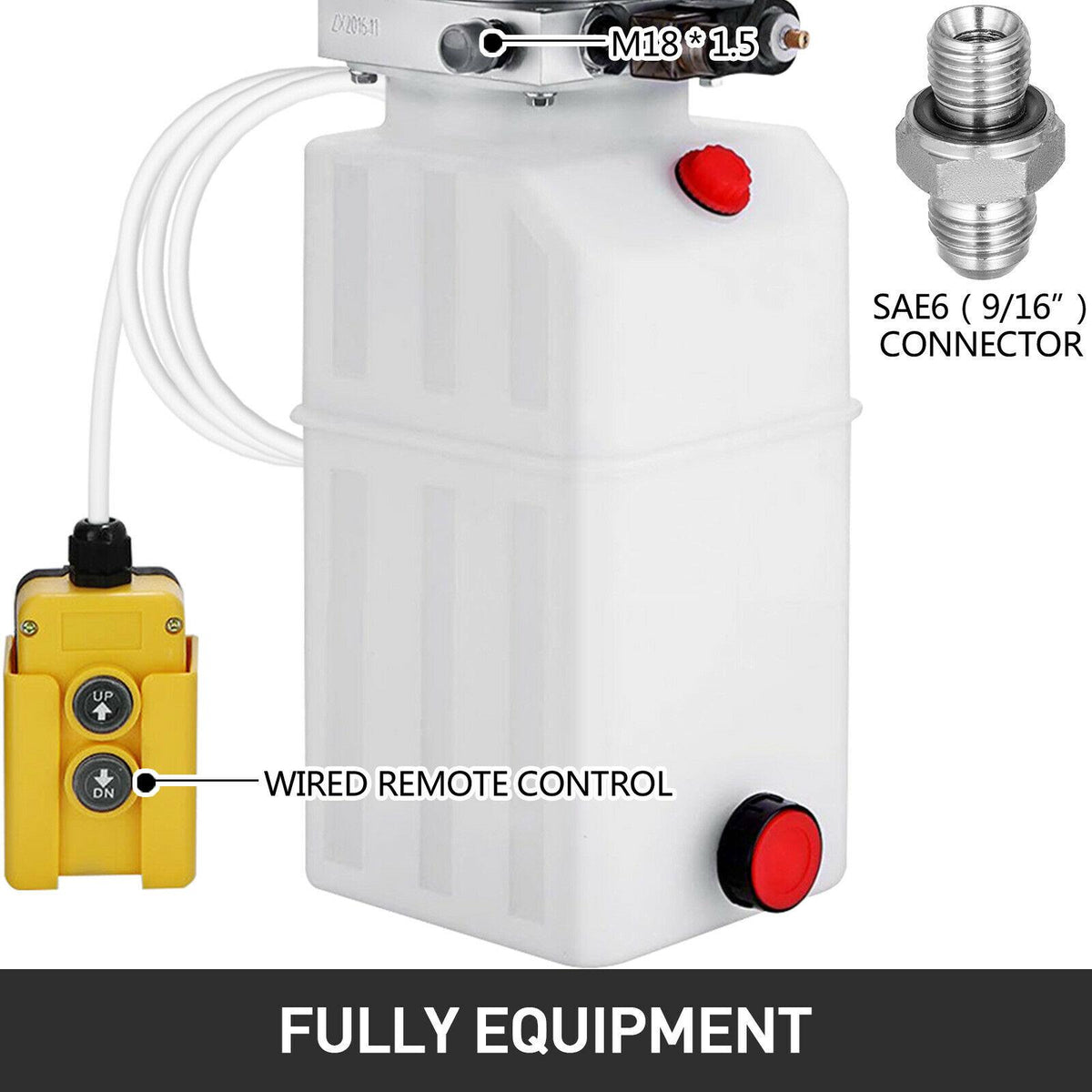 Single Acting Hydraulic Pump 12V 6 Quart for Wheelchair Boat 闁 Tailgate Lifts