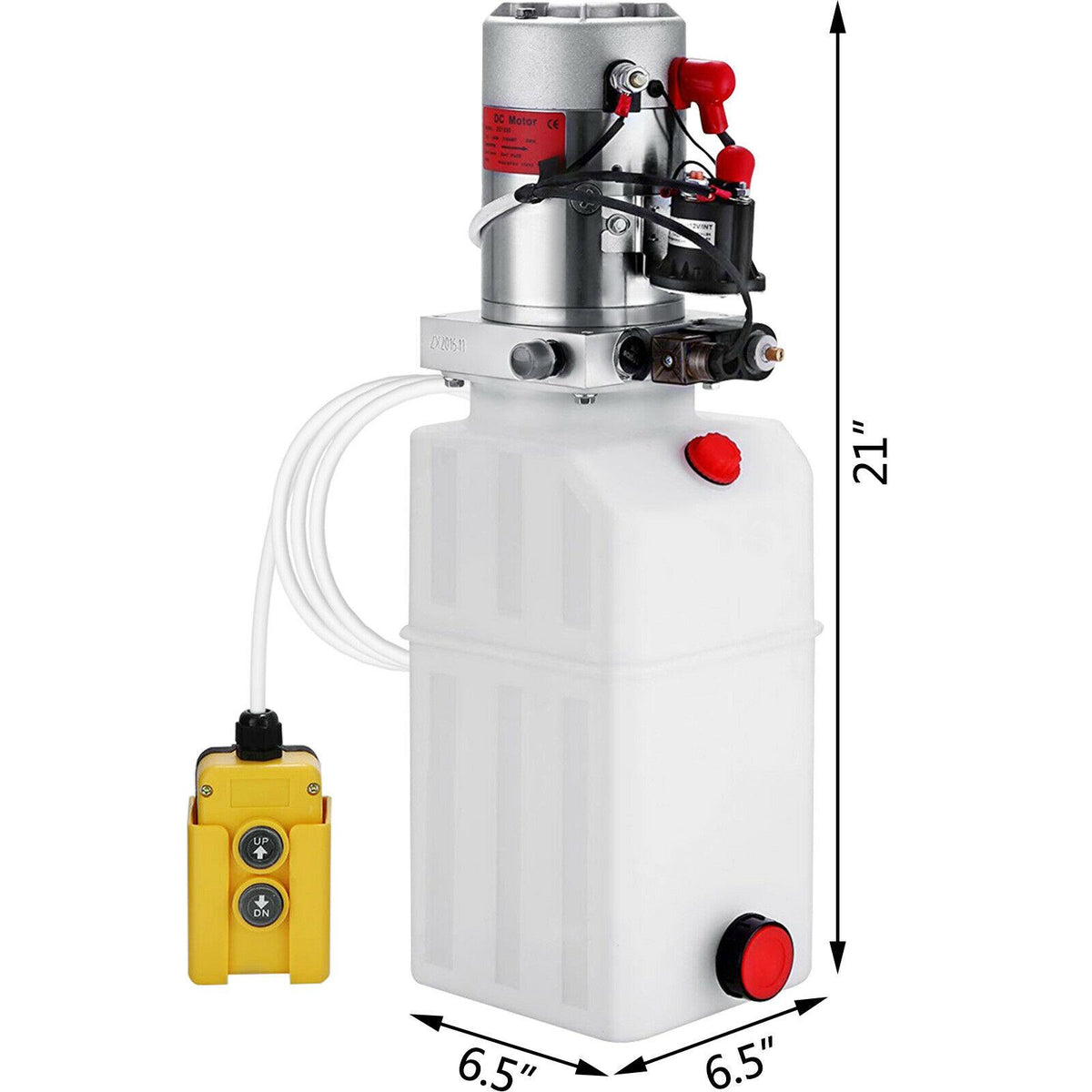 Single Acting Hydraulic Pump 12V 6 Quart for Wheelchair Boat 闁 Tailgate Lifts