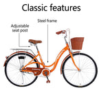 Sunvit 26-inch Women Bike,Cruiser Bicycle,Orange