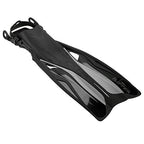 Phantom Aquatics Rapido Boutique Collection Clareza Three Window Tempered Glass Lens Mask Fin Snorkel Set with Snorkeling Gear Carry Bag, ABK - S