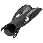 Phantom Aquatics Rapido Boutique Collection Clareza Three Window Tempered Glass Lens Mask Fin Snorkel Set with Snorkeling Gear Carry Bag, ABK - S