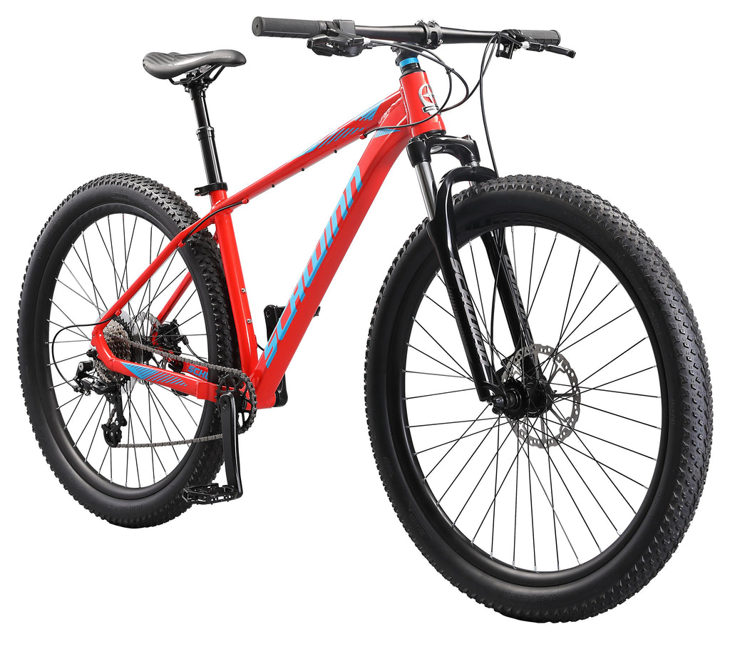 Schwinn Axum DP Mountain Bike with mechanical seat post, Lar19 inch mens style frame, red