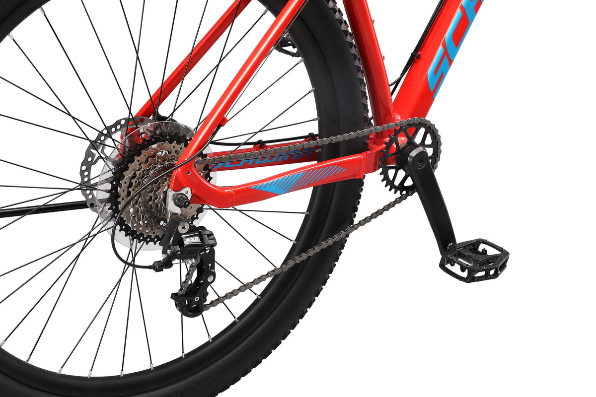 Schwinn Axum DP Mountain Bike with mechanical seat post, Lar19 inch mens style frame, red