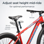 Schwinn Axum DP Mountain Bike with mechanical seat post, Lar19 inch mens style frame, red