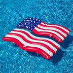 Swimline American Flag Connector Mattress Set Swimming Pool Float, 2-Pack