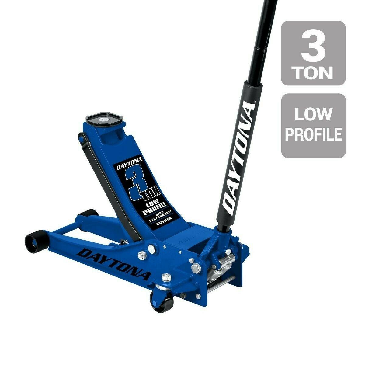 3 Ton Floor Jack Heavy Duty Professional Low Profile Rapid  Pump Daytona