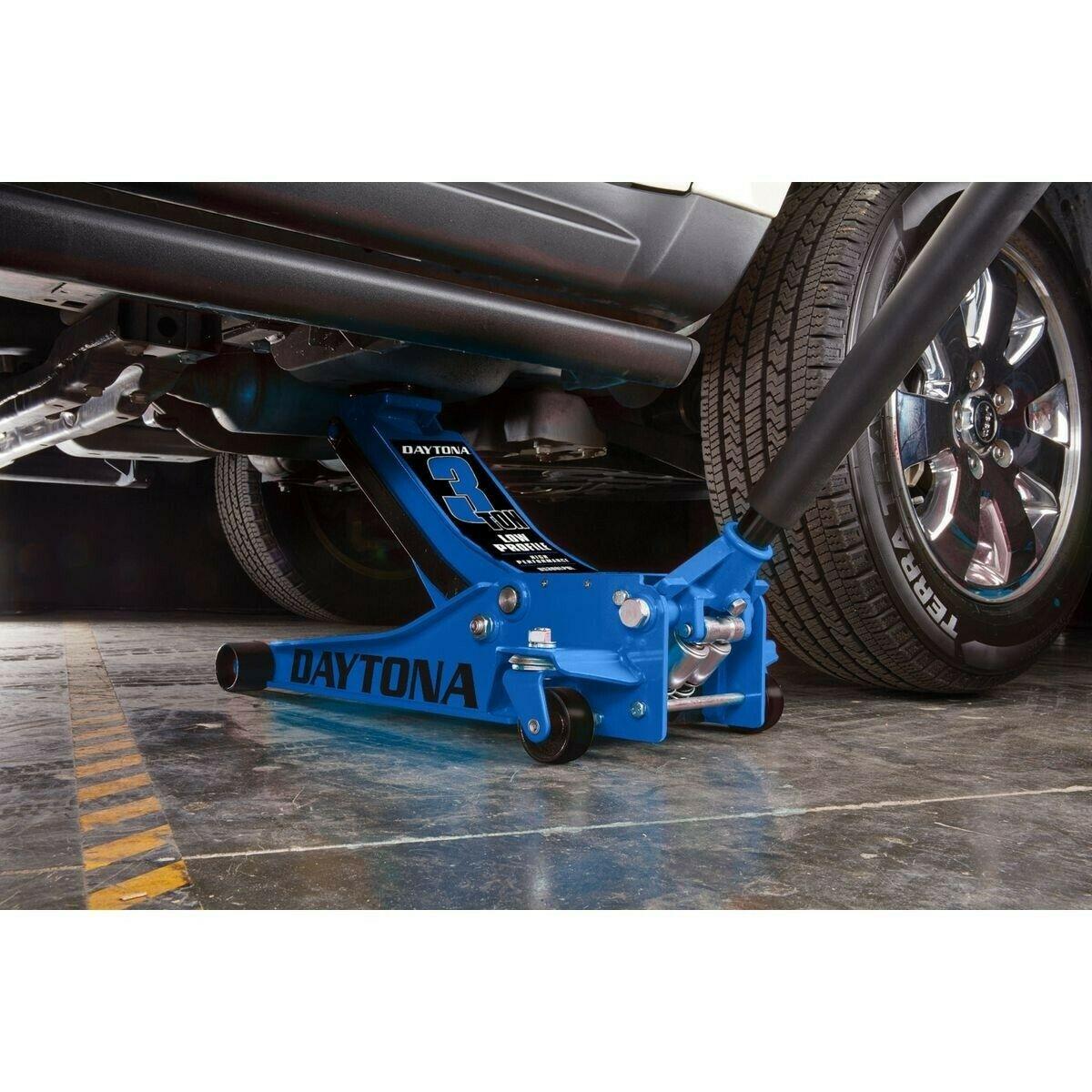 3 Ton Floor Jack Heavy Duty Professional Low Profile Rapid  Pump Daytona