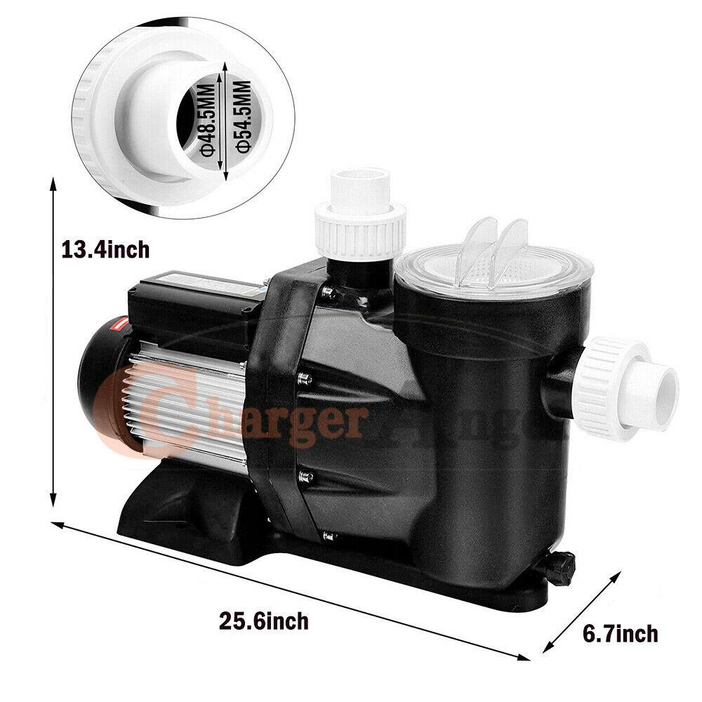 2.5hp swimming pool pump in/above ground 1850w motor strainer hayward replacemen