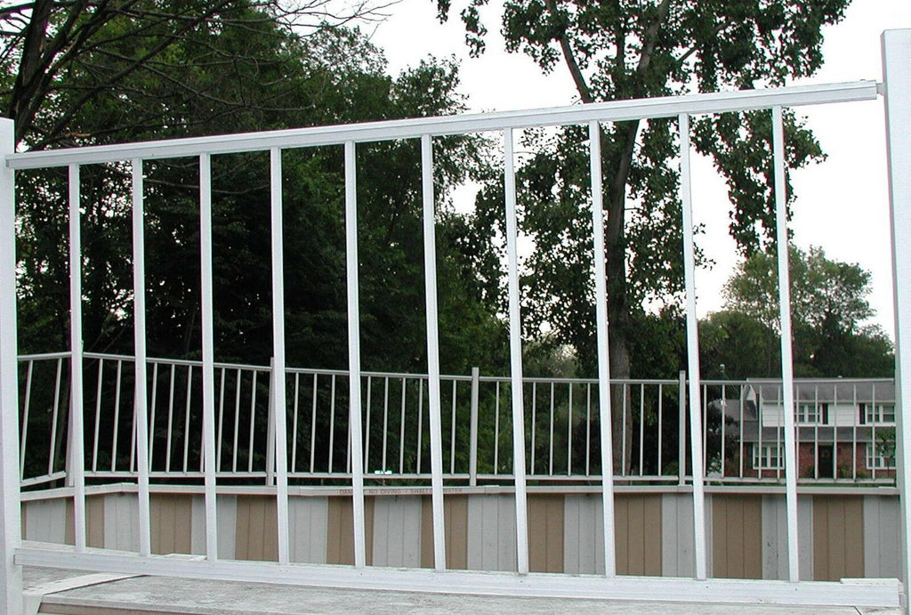 four ester williams carousel pool “fences” aluminum f6632greatfindgoodcondition!