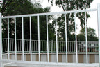 four ester williams carousel pool “fences” aluminum f6632greatfindgoodcondition!