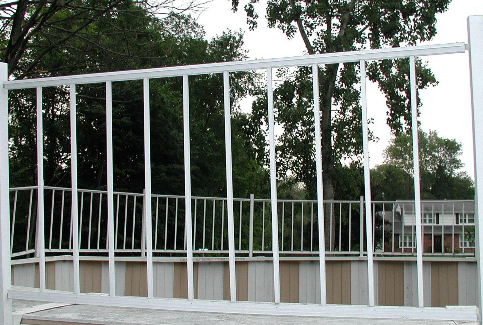 four ester williams carousel pool “fences” aluminum f6632greatfindgoodcondition!