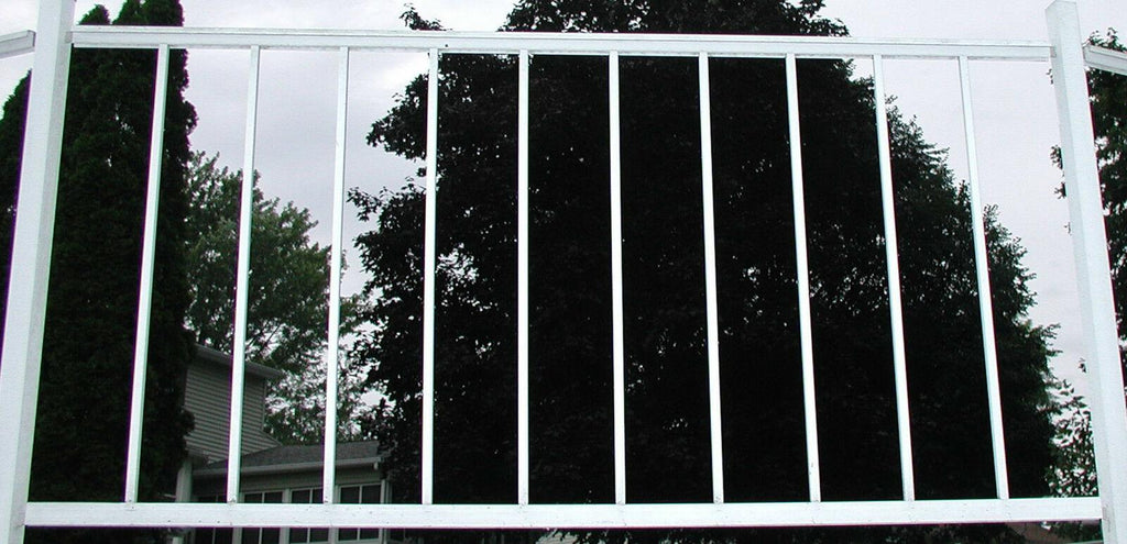 four ester williams carousel pool “fences” aluminum f6632greatfindgoodcondition!
