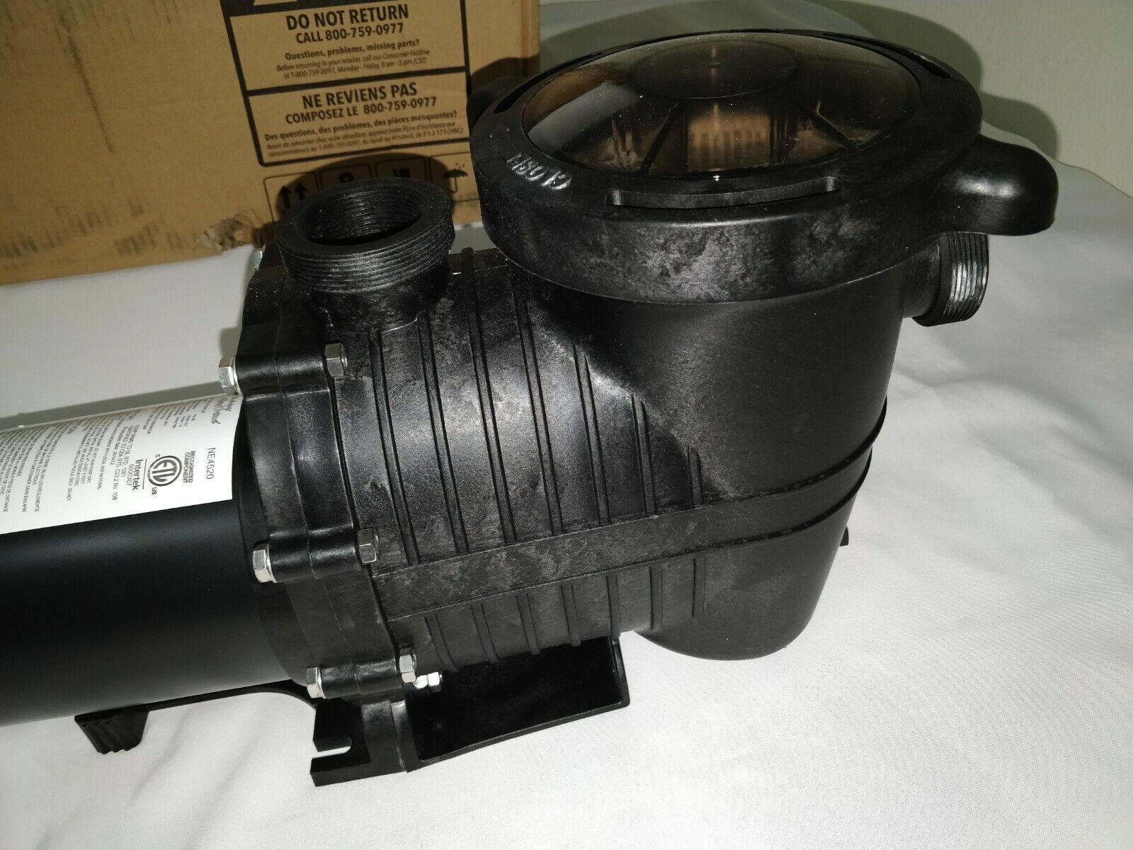 *new* flowxtreme pro ii ne4520 1hp 2 speed in ground pool pump