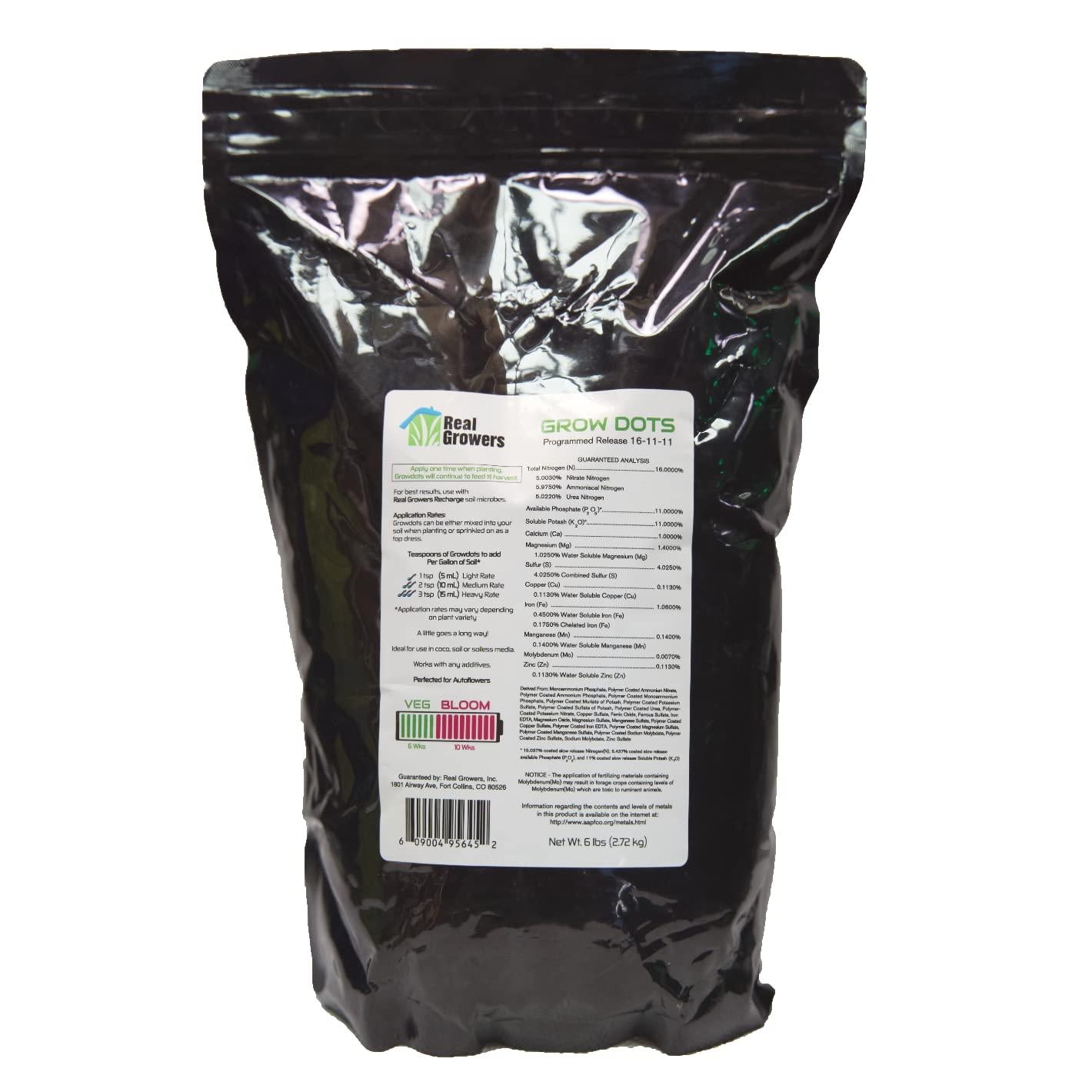 realgrowers grow dots single application plant food