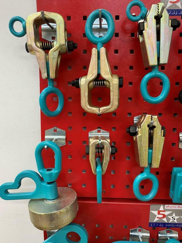 SET#9 -33 PIECE  AUTO BODY FRAME MACHINE PULLING TOOLS & CLAMPS VALUE SET