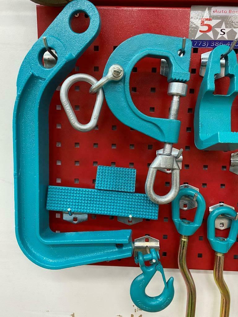 SET#9 -33 PIECE  AUTO BODY FRAME MACHINE PULLING TOOLS & CLAMPS VALUE SET