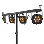 Chauvet DJ 4Bar Quad Complete Wash Lighting System with Hurricane 700 Fog Machine Package