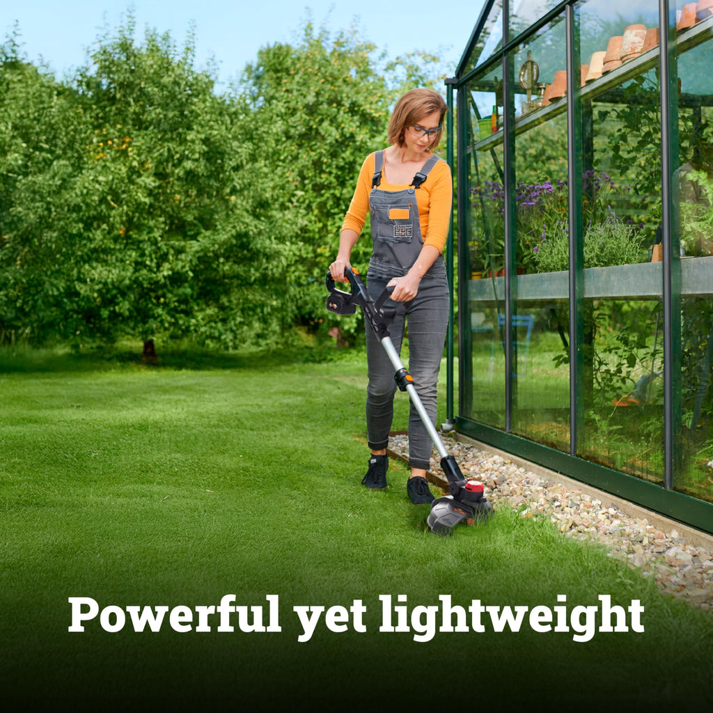 3 in 1 Cordless String Trimmer/Lawn Edger/Mini Mower, 13" Electric Weed Wacker with Command Feed, 20V Weed Eater with Brushless Motor, 4.0 Ah Battery &amp; Charger Included, WG173
