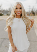 gabby thermal top - white