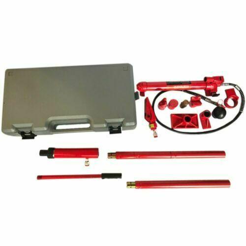 10 Ton Power Hydraulic Jack Body Frame Repair Kit Auto Shop Tool Lift Portable