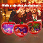 Christmas Halloween Projector Lights, 16 Unique projections Interesting for Christmas Decorations,Best Gift for Birthday Christmas for Family (Apple-a)
