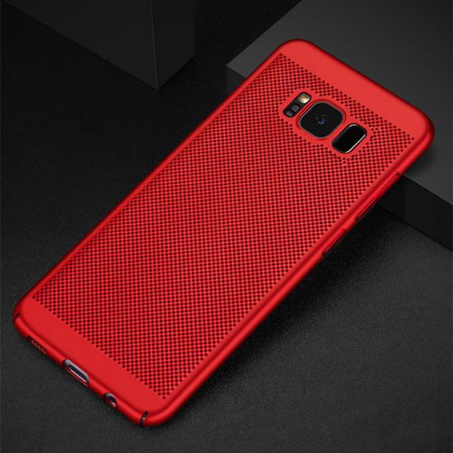 Phone Accessories - Hard PC Matte Full Cover Heat Dissipation Case For Samsung Galaxy S8 S9 S10 Plus NOTE 8 9 S6 S7 Edge