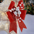5 ft Warm White LED Reindeer with Sleigh Holiday Yard Decoration