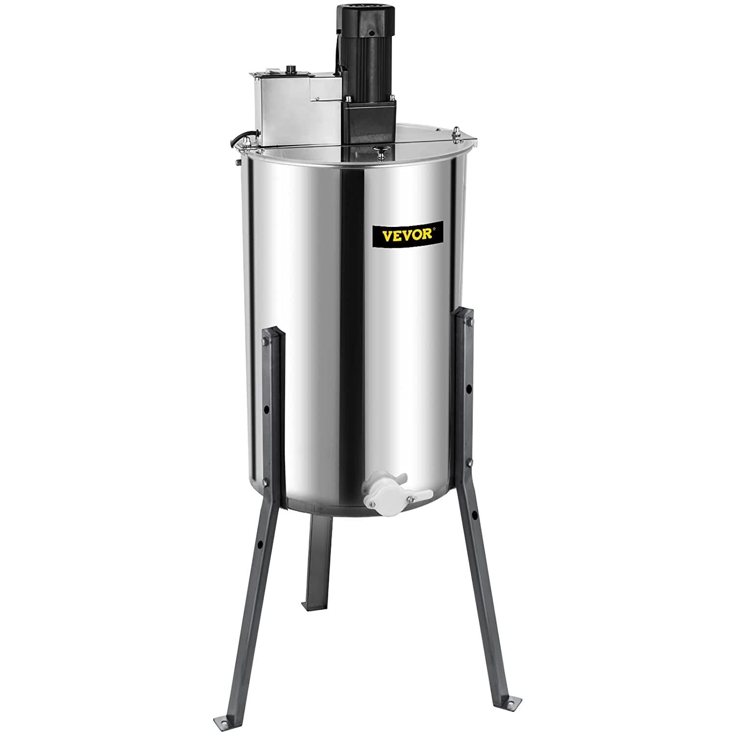 bestequip electric honey extractor separator 2 frame bee extractor stainless steel honeycomb spinner crank. beekeeping extraction apiary centrifuge equipment
