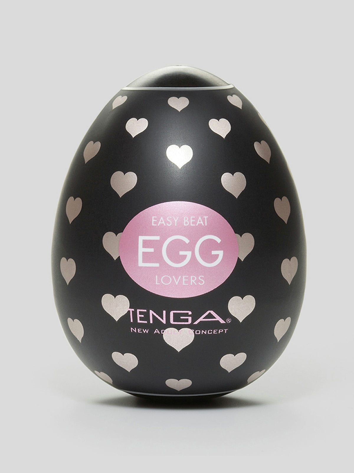 TENGA Egg Lovers Heart Textured Male Masturbator, Clear