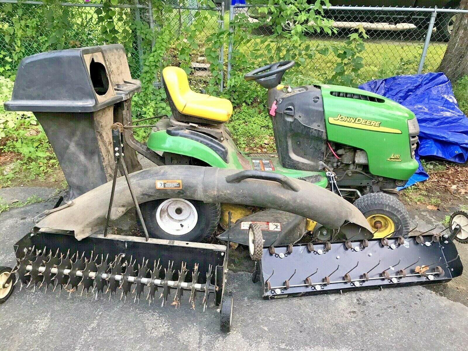L111 Riding Lawn Tractor Mower w/ Attachments 240 Hours!