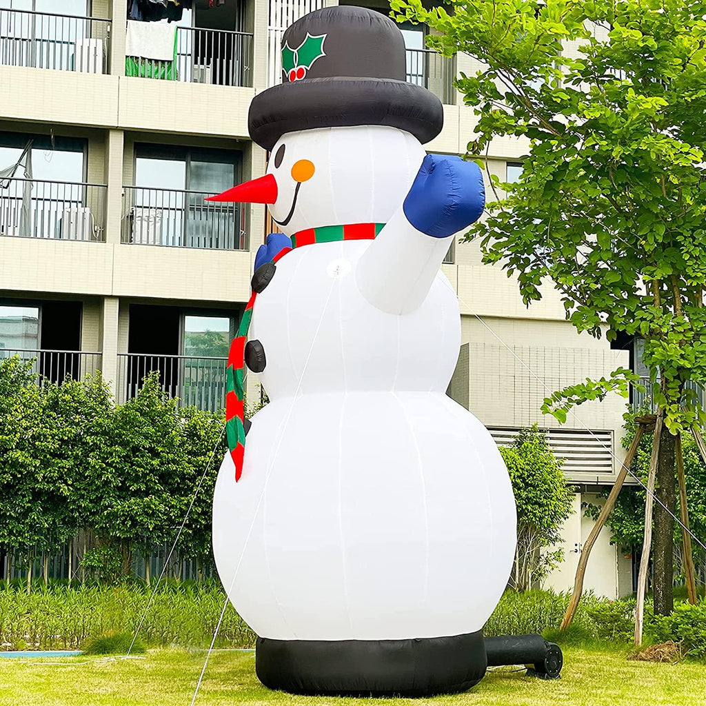 Giant 26Ft Premium Inflatable Snowman with Blower &amp; Build-in LED Lights, Blow up Christmas Decorations Outdoor Holiday Decor for Outdoor Yard Lawn Christmas Party