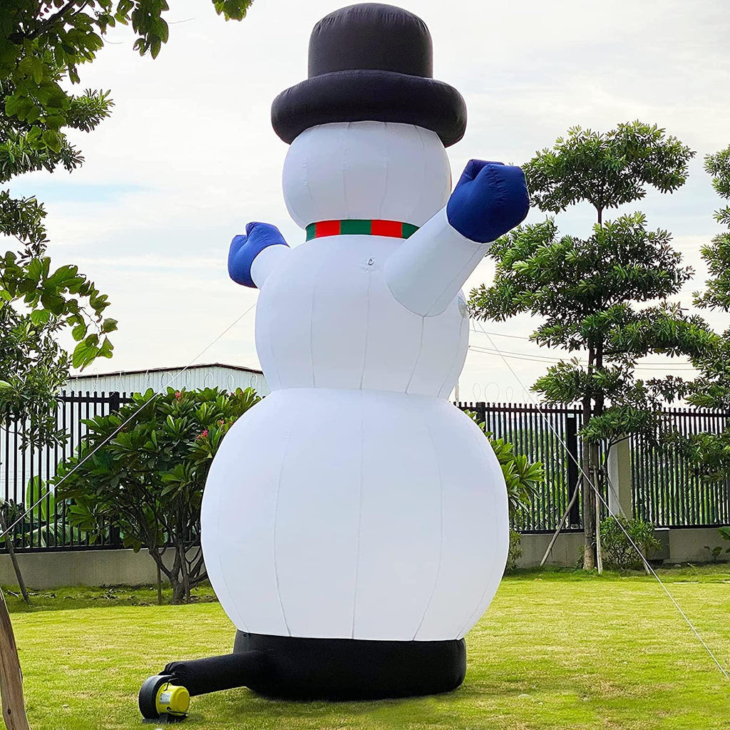 Giant 26Ft Premium Inflatable Snowman with Blower &amp; Build-in LED Lights, Blow up Christmas Decorations Outdoor Holiday Decor for Outdoor Yard Lawn Christmas Party