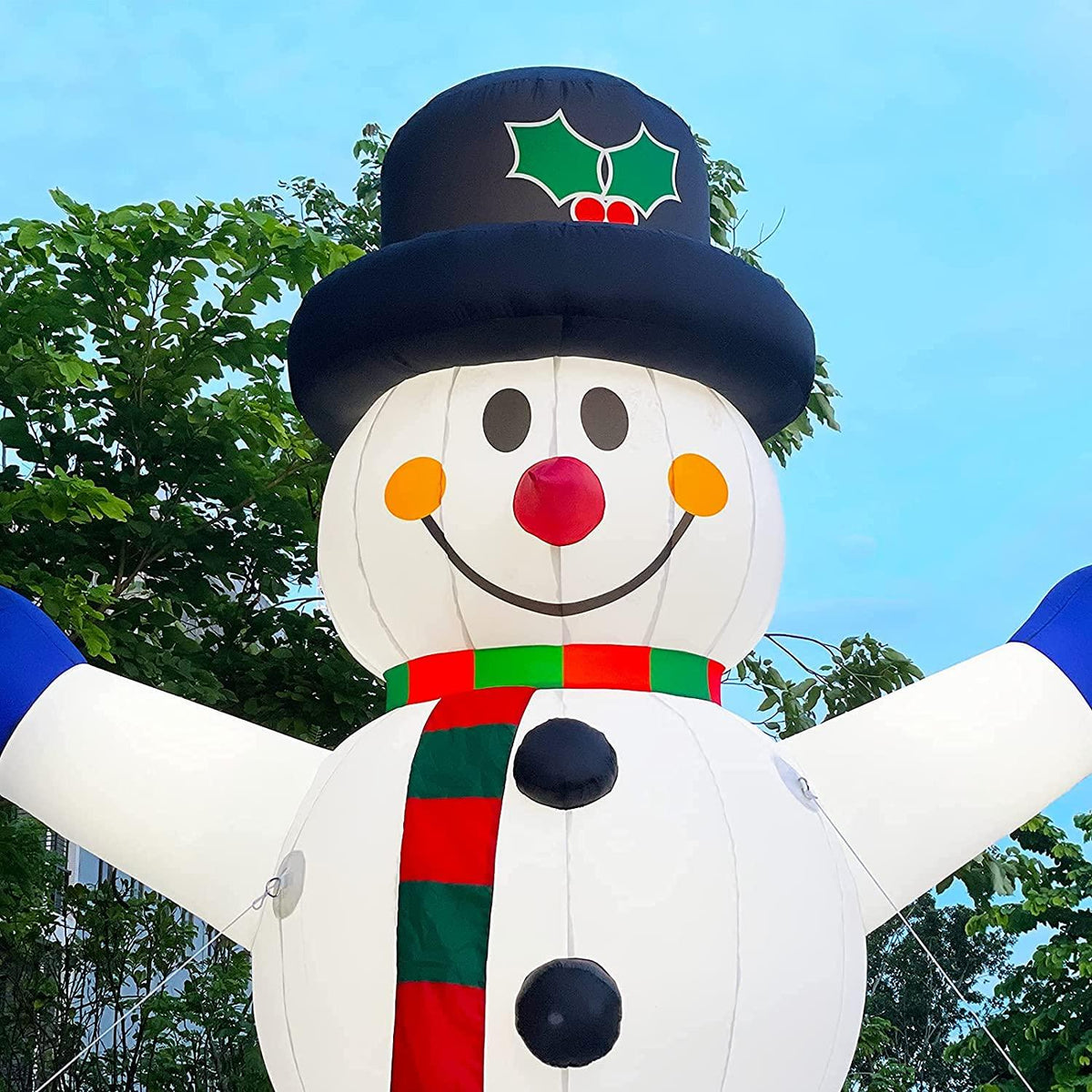 Giant 26Ft Premium Inflatable Snowman with Blower &amp; Build-in LED Lights, Blow up Christmas Decorations Outdoor Holiday Decor for Outdoor Yard Lawn Christmas Party
