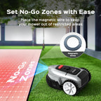 2026  V3 Robotic Lawn Mower, AI Vision Recognition Robot Lawn Mower with APP Control, Low-Noise Operation, Adjustable Cutting Height, No-Go Zones, for Small Lawns Up to 1600 Sq.Ft.