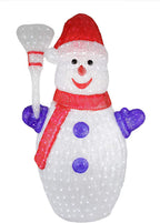Christmas Central 48" White Commercial Acrylic Snowman Outdoor Decoration