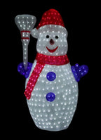 Christmas Central 48" White Commercial Acrylic Snowman Outdoor Decoration